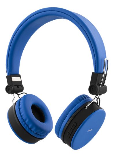 STREETZ BT-kuulokemikrofoni, Kokoon Taittuva, On-ear, 3,5mm, Sininen