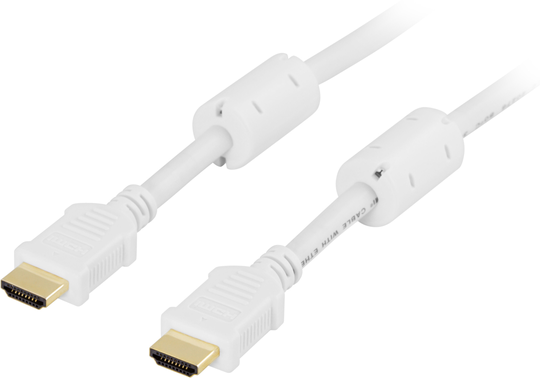 DELTACO HDMI-kaapeli Std+Eth 19-pin U-u, 1080i, Valk 10m