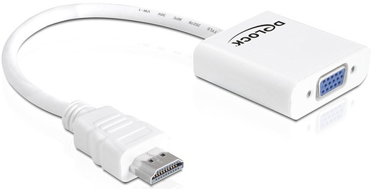 Delock Adapter HDMI-A Male > VGA Female White