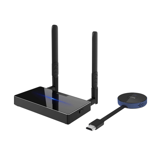 2,4G/5G trådlös HDMI-videoskärm Dongle-sändarmottagaresats 4K UHD-projektor Entender TV-sticka med dubbla antenn för PC-