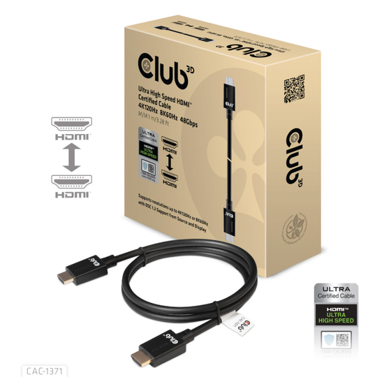 CLUB 3D HDMI 2.1 120Hz 1M M/M