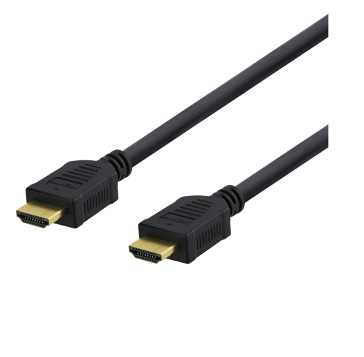 DELTACO High-Speed Premium HDMI -kaapeli, 3m, Ethernet, 4K UHD, Musta