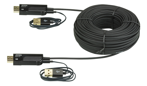 ATEN HDMI Active Optical Cable 100M 4Kx2K Plug & Play