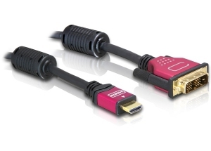 Delock High Speed HDMI Cable – HDMI A Male > DVI Male 2 M