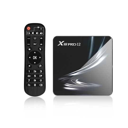 X88 Pro 12 Smart TV Box Android 12.0 4G+32GB TV BOX RK3318 Dual Band WiFi BT4.1 Stöd 4K HDR Set Top Box
