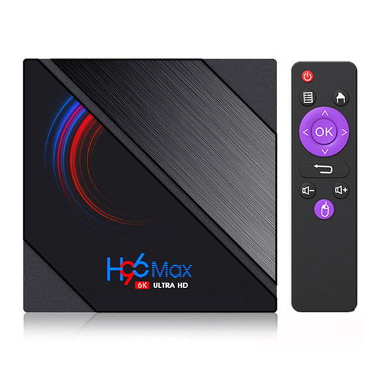 H96MAX H616 Smart TV Box Android 10.0 4G+32GB TV-BOX 2.4G/5G Dual Band WiFi BT4.0 3D 6K Support Miracast DLNA Set Top Bo