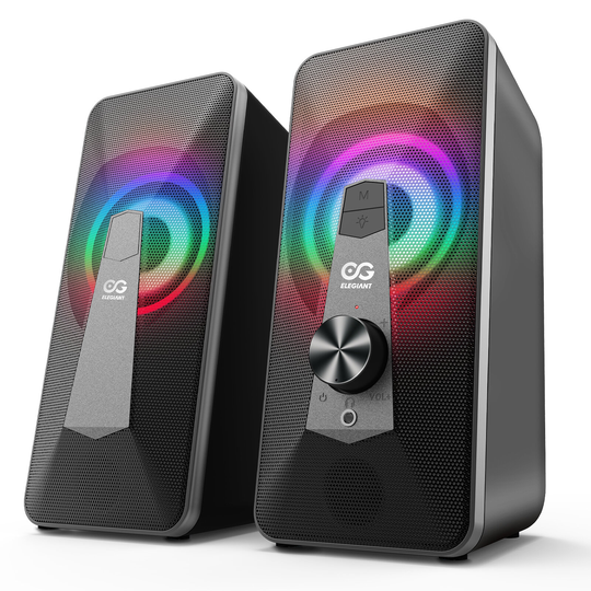 ELEGIANT SR300 PLUS Datorhögtalare Dual Mode USB Kabelansluten bluetooth5.0 10W Super Stereo Sound RGB Light Aux Dual Hö
