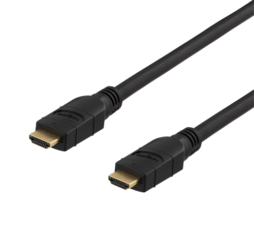 DELTACO PRIME Aktiivinen HDMI-kaapeli, 5m, 4K 60Hz, Spectra, Musta