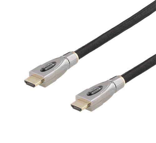 DELTACO PRIME Aktiivinen HDMI-kaapeli, 15m, Punottu, Musta