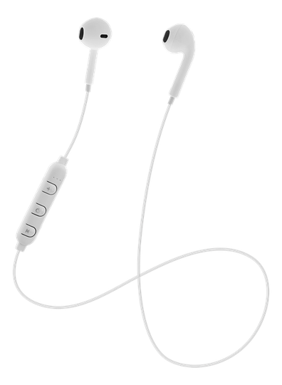 STREETZ BT-kuulokemikrofoni, Semi-in-ear, Valkoinen