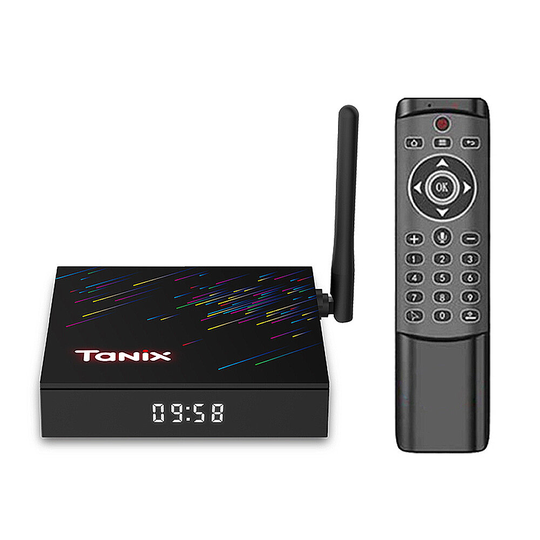 TANIX TX68 H618 Smart TV Box Android 12.0 4G+64GB bluetooth 5.0 TVBOX med 2.4G/5G WiFi Stöd 100M Ethernet 4K AV1 3D Disp