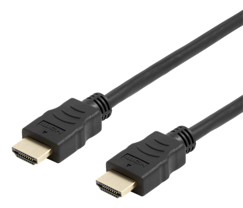 DELTACO Taipuisa HDMI-kaapeli, 4K, Ultra HD 30Hz, 5m, Musta