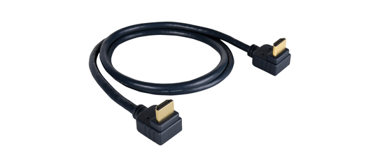 KRAMER C-HM/RA-6 RIGHT-ANGLE HIGH SPEED HDMI CABLE WITH ETHERNET-6FT 1.8M