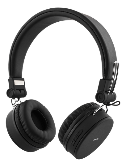 STREETZ BT-kuulokemikrofoni, Kokoon Taittuva, On-ear, 3,5mm, Musta