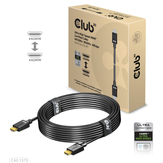 CLUB 3D HDMI 2.1 MALE TO HDMI 2.1 MALE