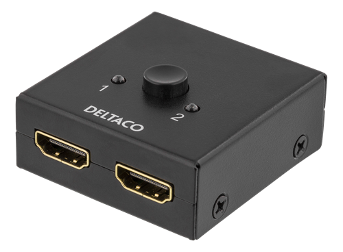 DELTACO Kaksisuunt. HDMI-kytkin, 1-2 Tai 2-1, Manuaalinen, Mu
