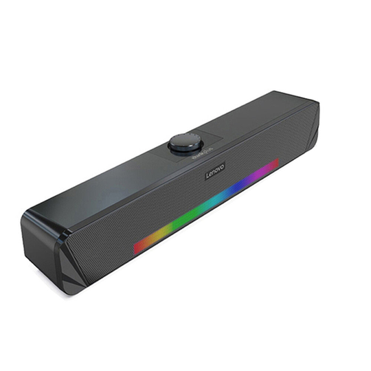Lenovo TS33 6W bluetooth V5.0 Wireless Soundbar 360° Stereo HiFi Bass 1200mAh Batteri RGB Effect Desktop Högtalare