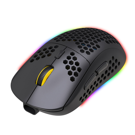 HXSJ T90 Trådlös mus Tre lägen Bluetooth 3.0 + Bluetooth 5.0 + 2.4G Trådlös mus Inbyggda batterier Type-C Gränssnitt Lad