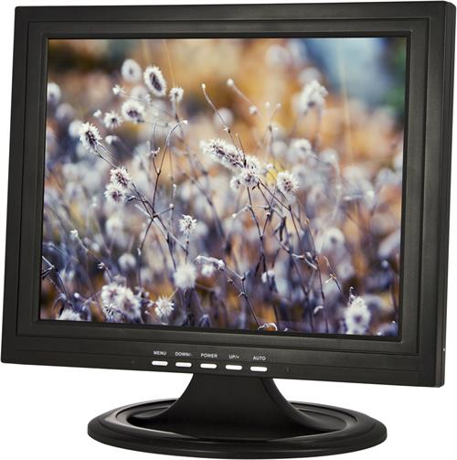15" TFT-näyttö,analoginen TV-viritin, VGA/RCA/S-VIDEO,musta