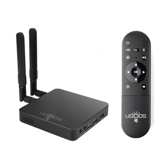 UGOOS AM6B Plus Amlogic S922X-J 2.2GHZ 4GB LPDDR4 32GB EMMC WIFI 6 Smart TV BOX Android 9.0 Blåtand 5.0 1000M Ethernet 4