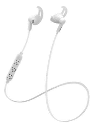STREETZ BT-kuulokemikrofoni, Stay-in-ear, Ohjauspainikkeet, Valkoinen