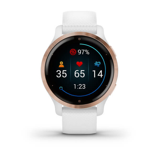 GARMIN VENU 2S, VALKOINEN / RUUSUKULTA