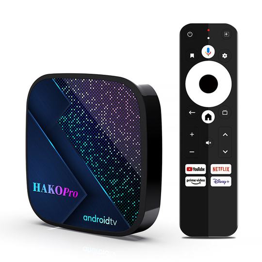 HAKO Pro Android 11 Smart TV Box 2G+16GB Amlogic S905Y4 2.4G/5G Dual Band WiFi Support 4K UHD BT5.0 Set Top Box