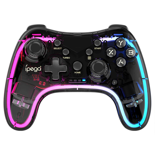 Ipega PG-9228 bluetooth spelkontroll Trådlös RGB Light 800mAh Turbo Vibration Gamepad för Nintendo Switch PC Android IOS