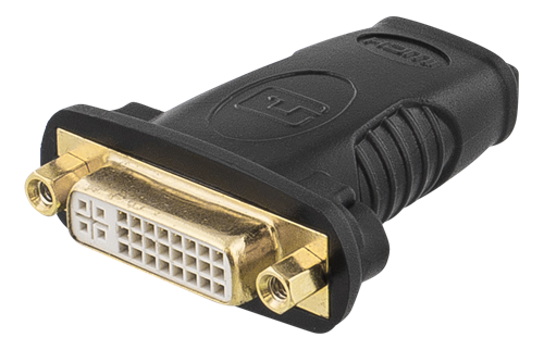 DELTACO HDMI-sovitin, 1080p 60Hz, HDMI 19-pin Naaras > DVI-D Naaras
