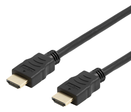 DELTACO Taipuisa HDMI-kaapeli, 4K, Ultra HD 60Hz, 3m, Musta