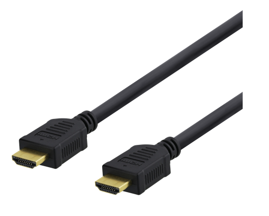 DELTACO High-Speed Premium HDMI -kaapeli, 2m, Ethernet, 4K UHD, Musta