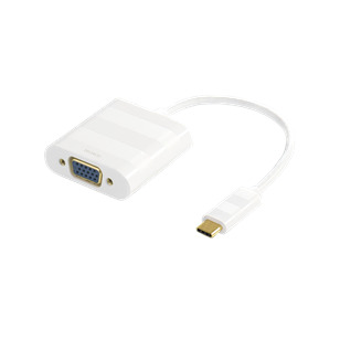 DELTACO USB 3.1 - VGA Sovitin, Type C Ur - VGA Na, 1080p, Valkoinen