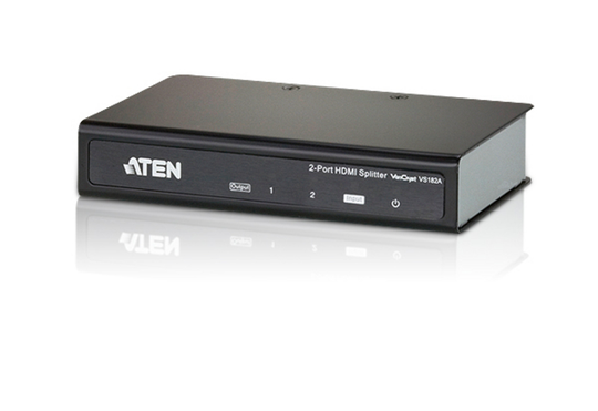 ATEN 2-porttinen HDMI-jakaja, 1- 2 Näytölle, UHD, 1080p, 3D, Mu