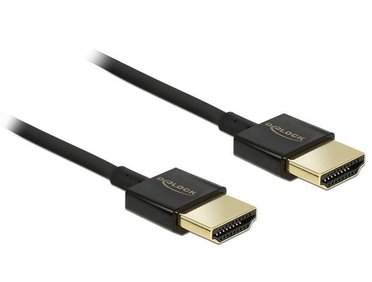 Delock Cable High Speed HDMI With Ethernet - HDMI-A Male > HDMI-A Male