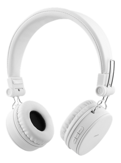 STREETZ BT-kuulokemikrofoni, Kokoon Taittuva, On-ear, 3,5mm, Valkoinen