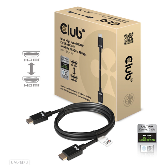 CLUB 3D HDMI 2.1 M/M 120Hz 1.5m