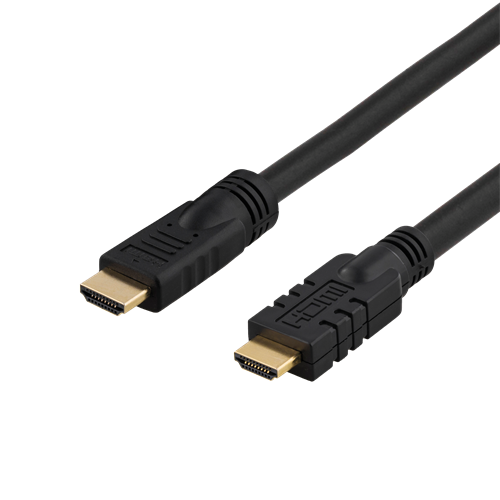 HDMI-kaapeli, Aktiivinen,HDMI High Speed With Ethernet U-u Musta 25m