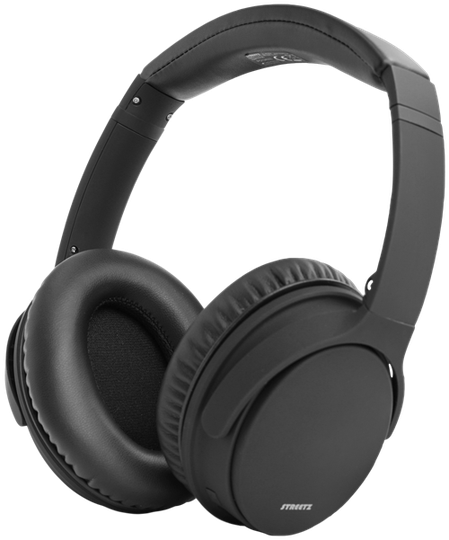 STREETZ Bluetooth-vastamelukuulokkeet, Mikrofoni, Ohjauspainik., Musta
