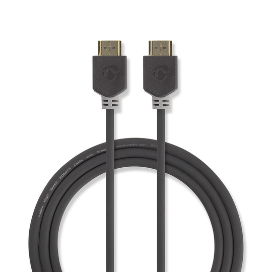 Ultra High Speed HDMI-kaapeli Charcoal Grey 3 metriä - Nedis