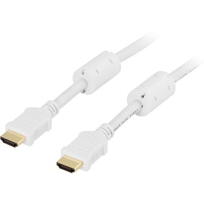 DELTACO HDMI-kaapeli, Premium High Speed HDMI With Ethernet, 3m, Valk.