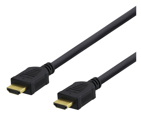 DELTACO High-Speed Premium HDMI -kaapeli, 1m, Ethernet, 4K UHD, Musta