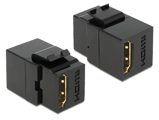 Delock Keystone Module HDMI Female > HDMI Female Black
